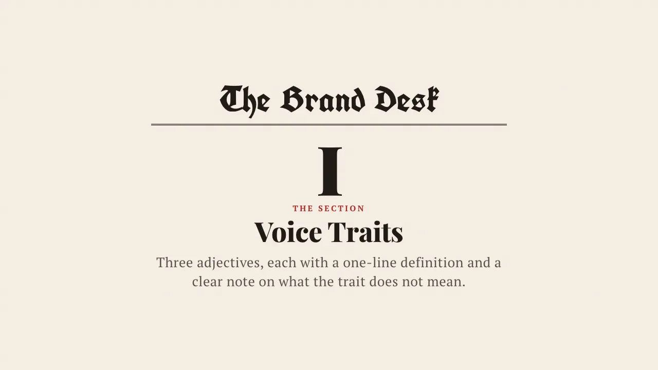 How to Write a Brand Voice Guide, slide 3