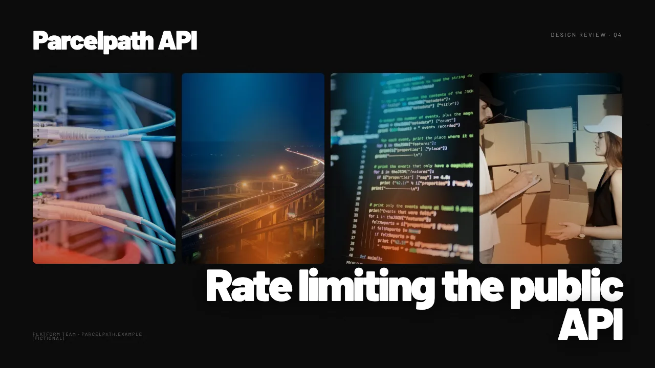 Rate Limiting the Public API, first slide